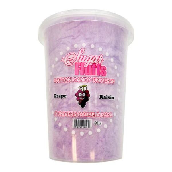 Sugar Fluffs Grape Cotton Candy 60g