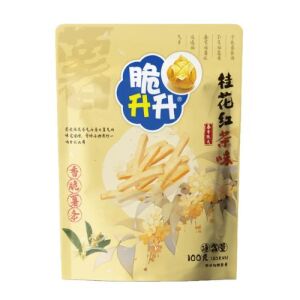 Cui Sheng Sheng Osmanthus Black Tea Flavored Potato Chips 100g