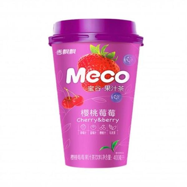 Xiang Piao Piao Meco Fruit Tea Cherry & Berry Flavor 400 ml