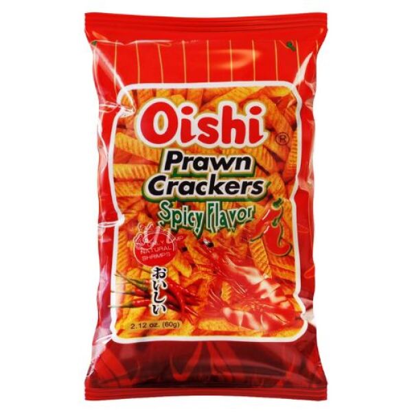 Oishi Prawn Crackers Spicy 60g