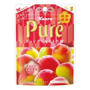 Kanro Pure Gummy Candy (Omamori Plum Flavor) 52g