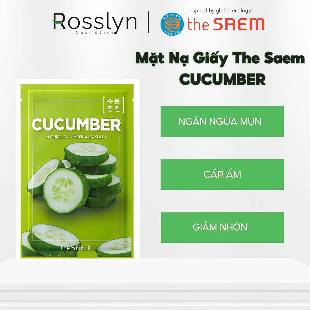 THE SAEM Natural Cucumber Mask Sheet