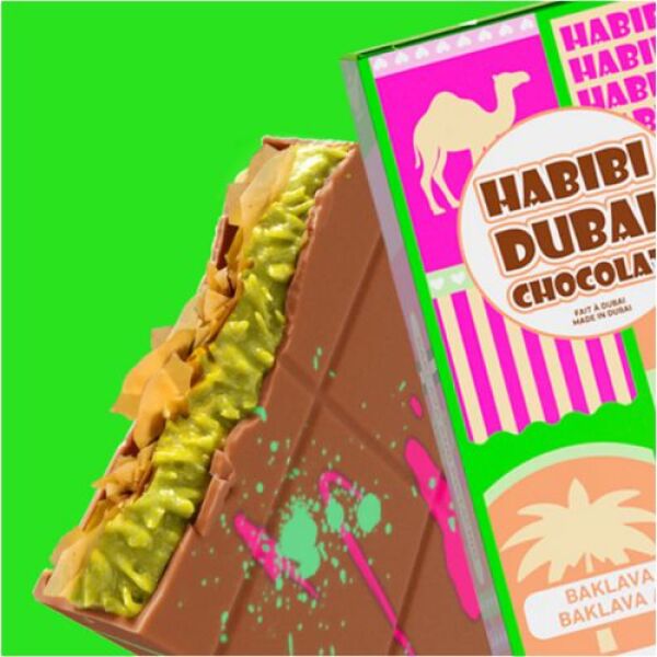 Habibi Dubai Chocolate - Baklava and Pistachio