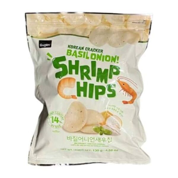 GUGEN Korean Cracker Basil Onion Shrimp Chips 130g