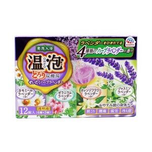 EARTH Bath Tablets Purple Flower 12 Tablets
