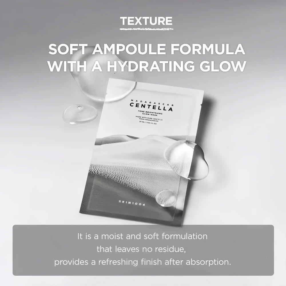 SKIN1004 Madagascar Tone Brightening Glow Mask 5pcs