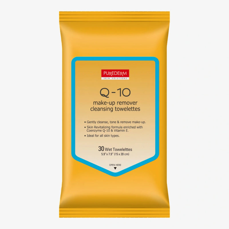 PUREDERM Q-10 Make-up Remover Cleansing Towelettes 30 sheets