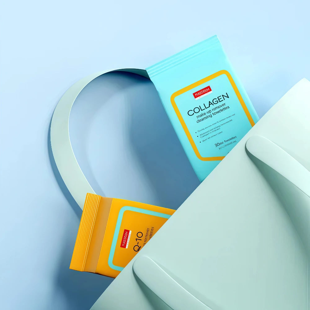 PUREDERM Q-10 Make-up Remover Cleansing Towelettes 30 sheets