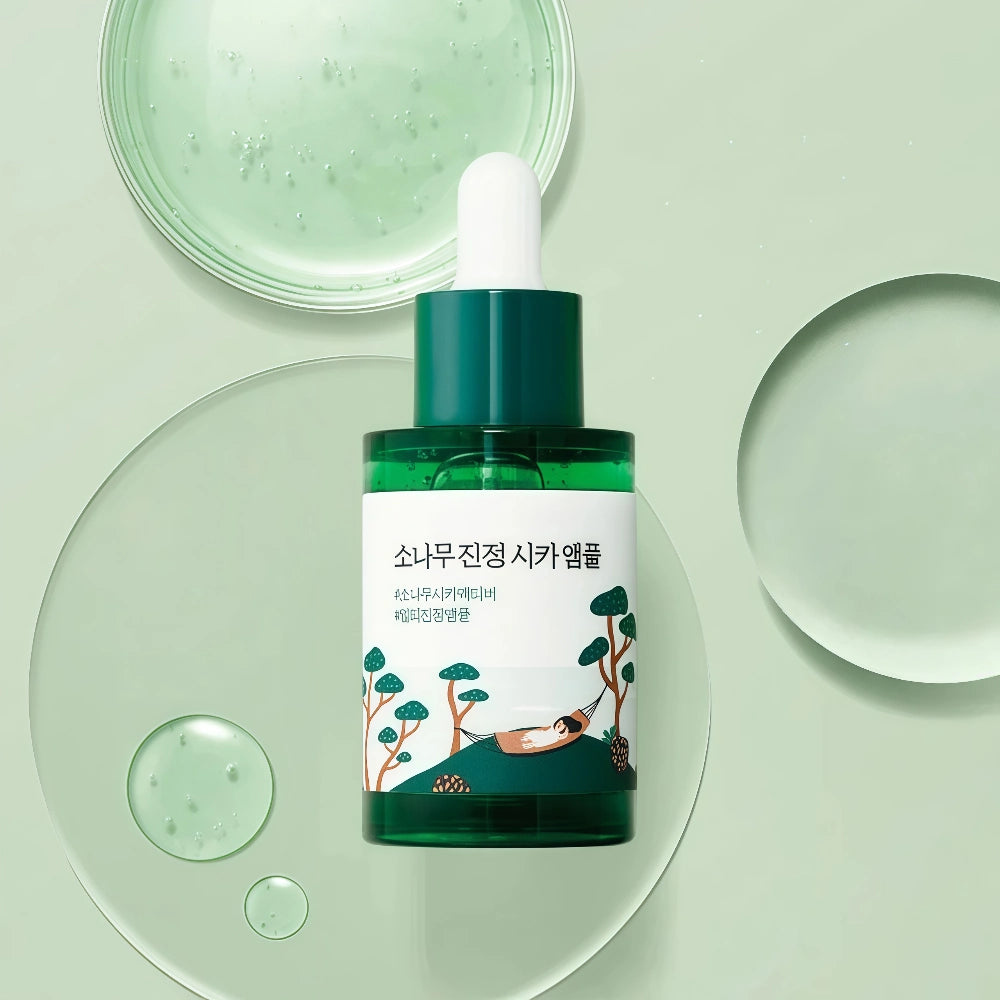 Ampoule apaisante au pin et à la cica ROUND LAB 30 ml