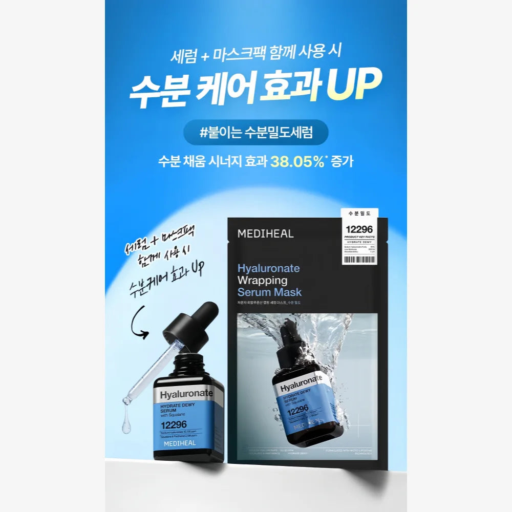 MEDIHEAL Hyaluronate Wrapping Serum Mask (10)