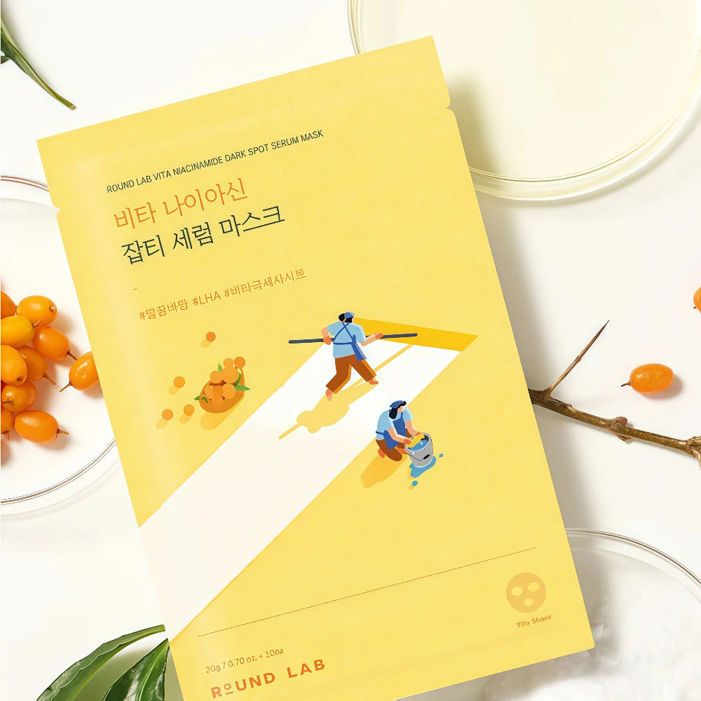ROUND LAB Vita Niacinamide Dark Spot Serum Mask 1pc