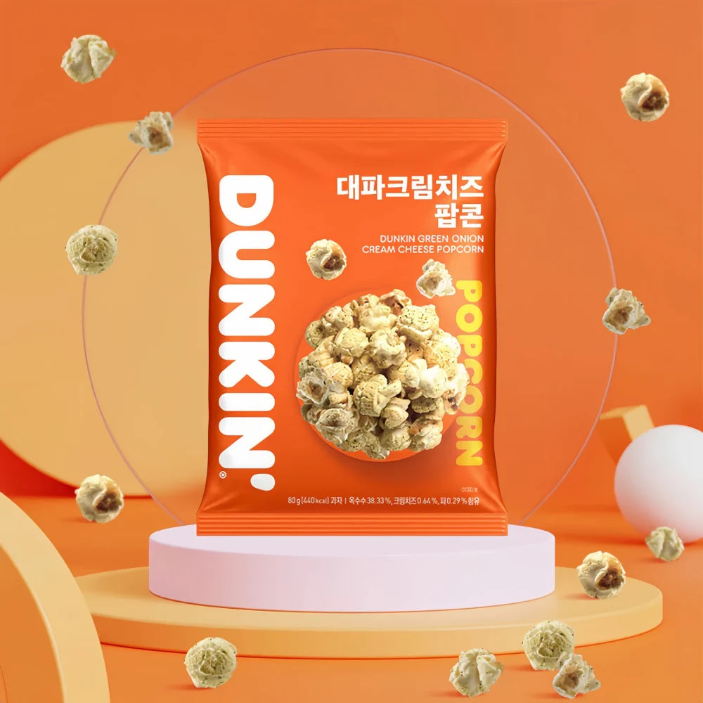 DUNKIN DONUTS Green Onion Cream Cheese Popcorn 80g