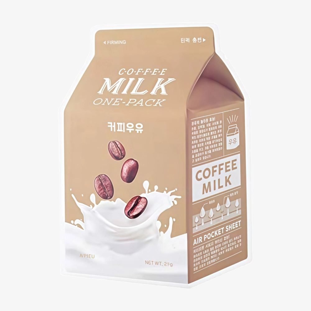 Masque en tissu au lait APIEU Café 1 pièce 