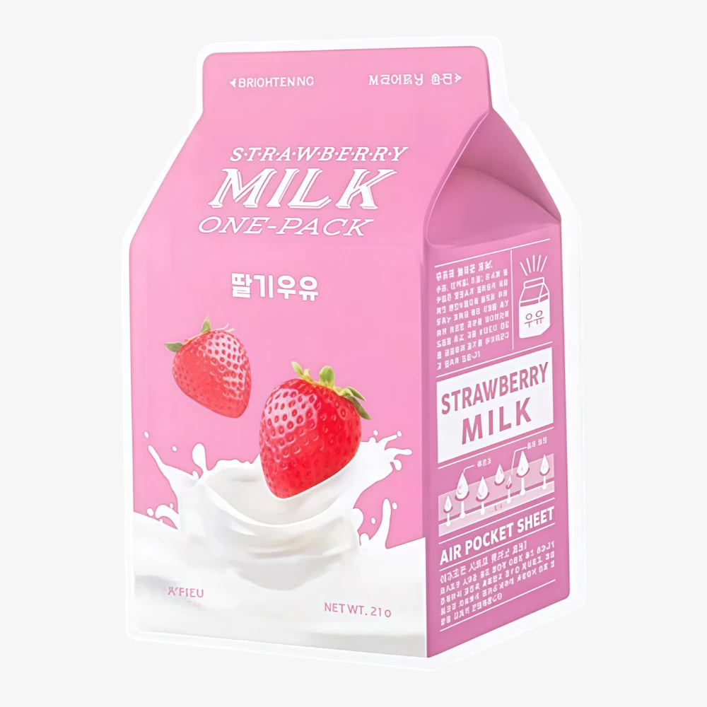 APIEU Milk Sheet Mask Strawberry 1pc