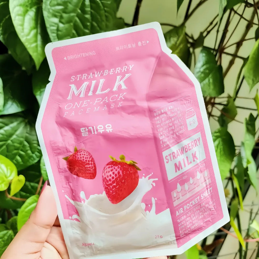 APIEU Milk Sheet Mask Strawberry 1pc