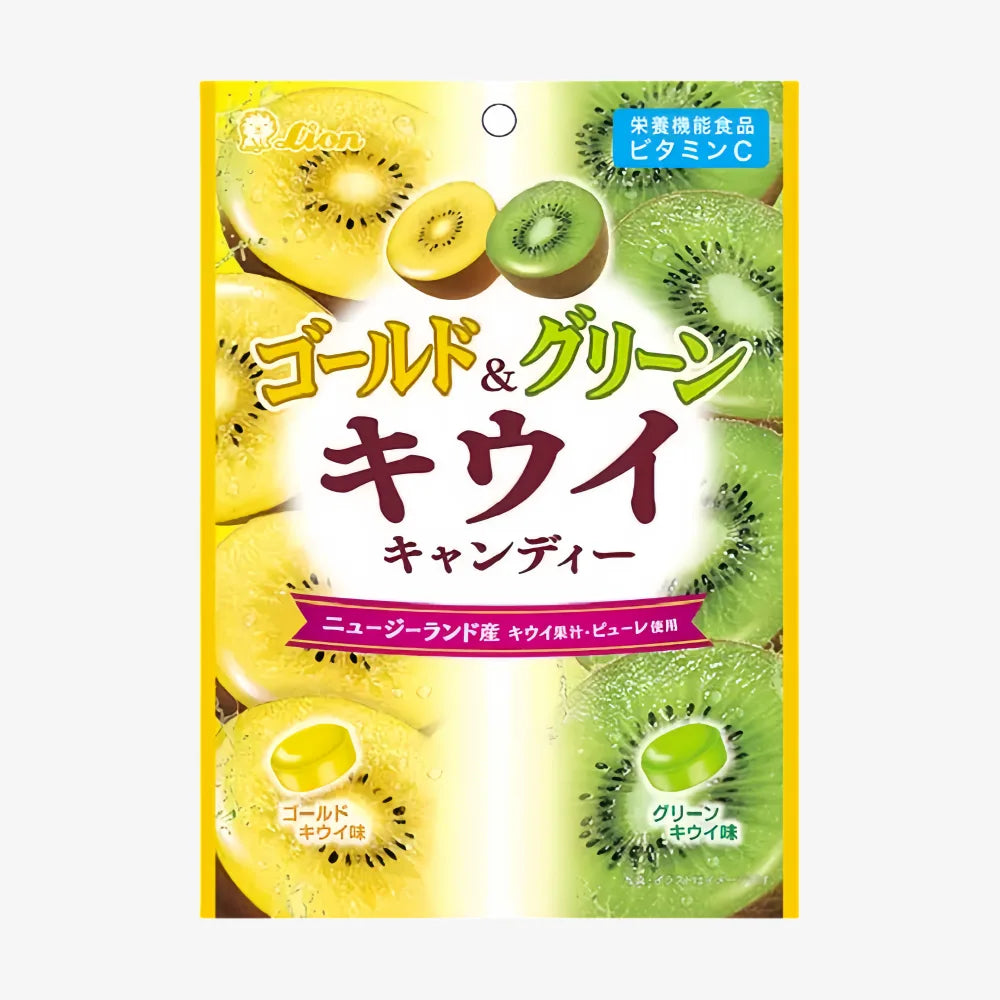 LION Confectionery Gold & Green Kiwi Candy 71g