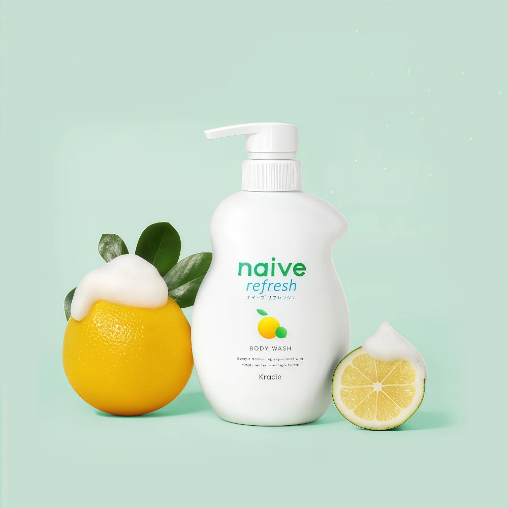 KRACIE Naive Refresh Lemon Body Wash 530ml