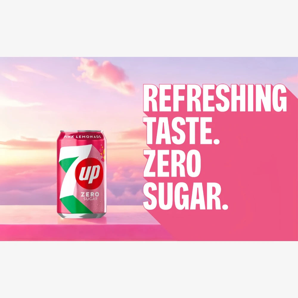 7 UP Zero Pink Lemonade 330ml