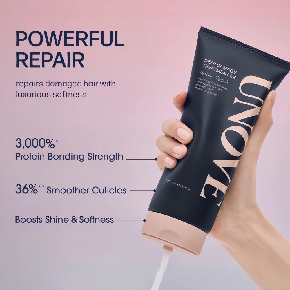UNOVE Protein Deep Damage Treatment (Woody Scent) 320ml
