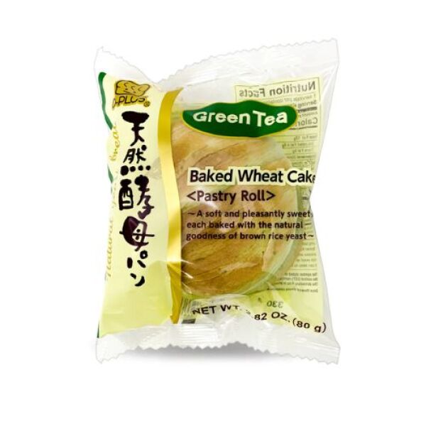 D-PLUS Baked Wheat Cake Green Tea Flavor 80g