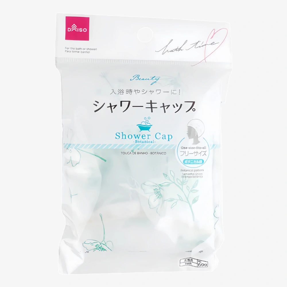DAISO Shower Cap Botanical