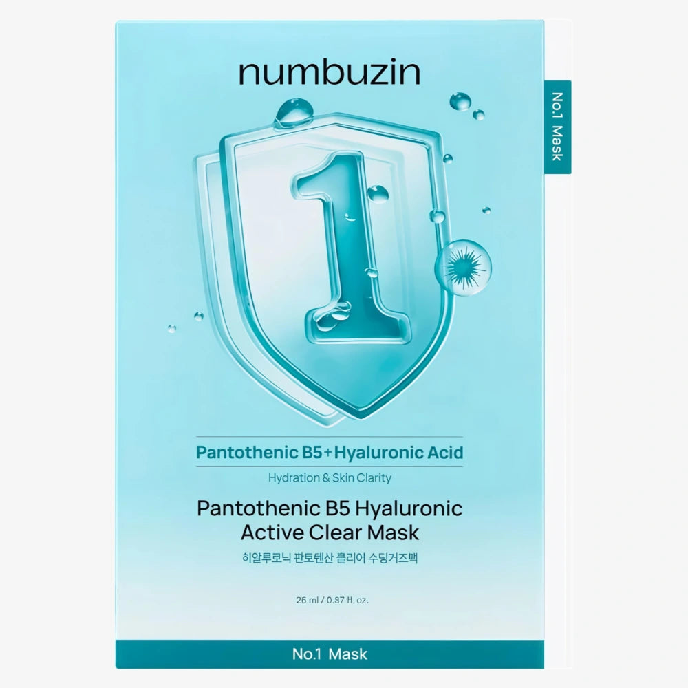 Numbuzin No.1 Pantothenic B5+ Hyaluronic Acid Clear Mask Sheet 1pc