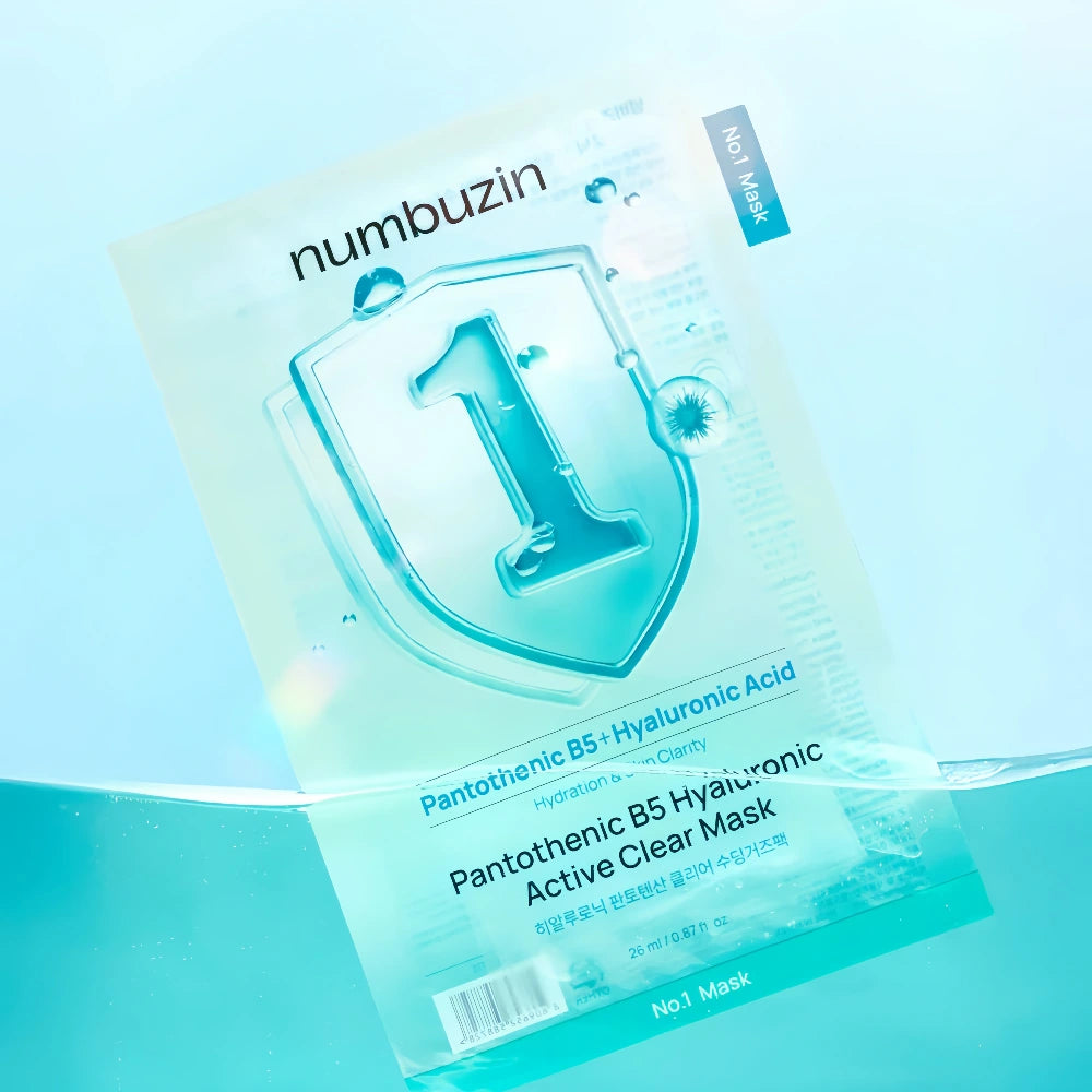 Numbuzin No.1 Pantothenic B5+ Hyaluronic Acid Clear Mask Sheet 1pc