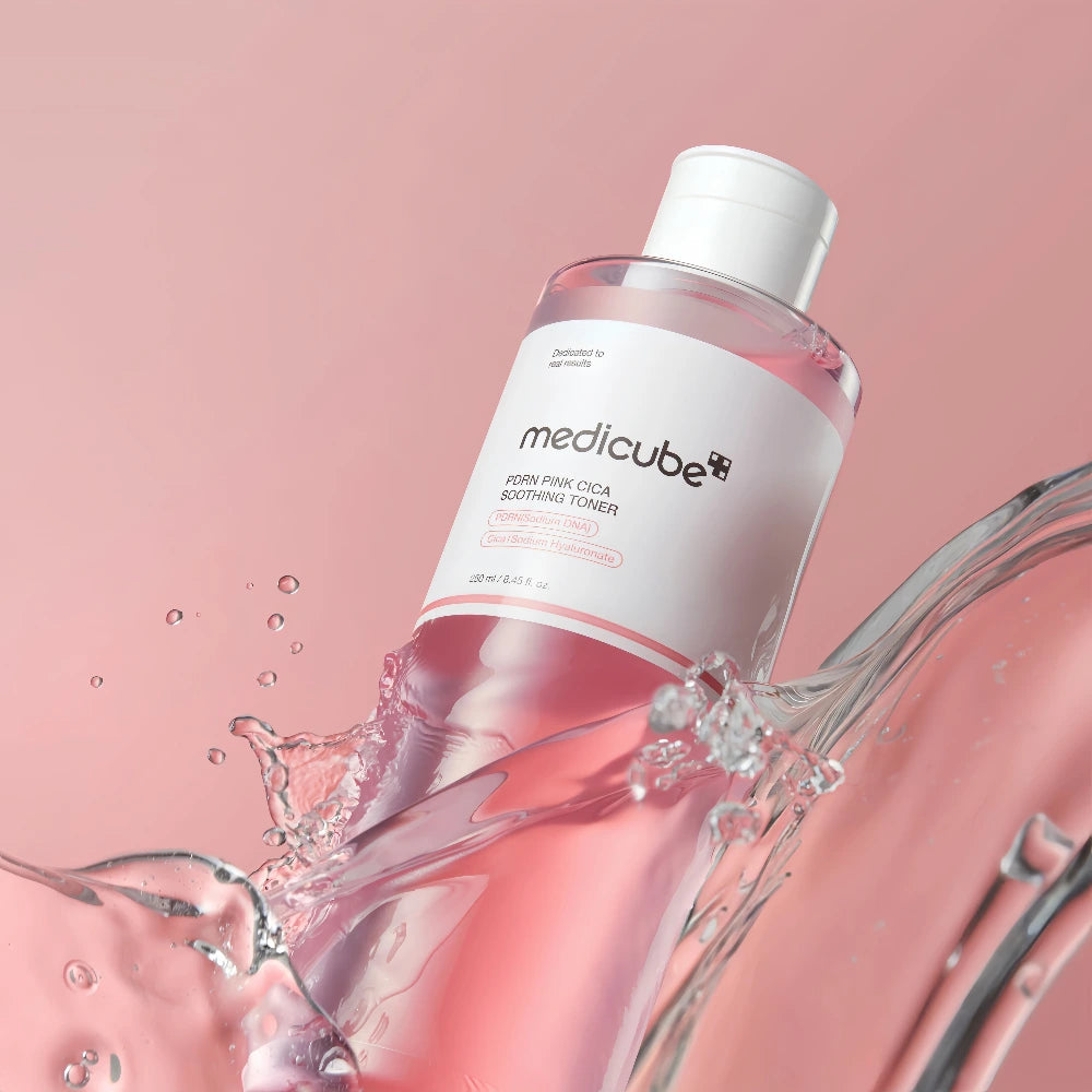 Lotion tonique apaisante Medicube PDRN à la centella asiatica rose 250 ml