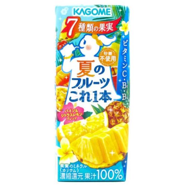 Jus de fruits mélangés KAGOME ananas et agrumes d'été 200 ml