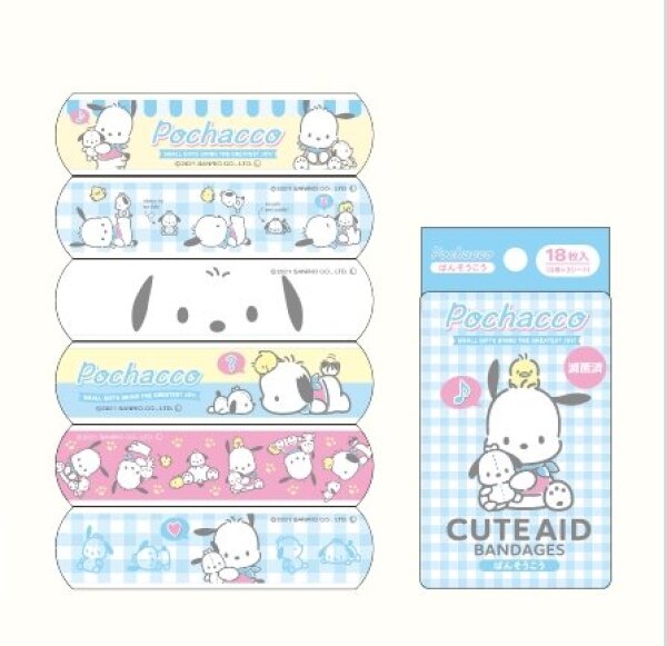 SANTAN Emergency Bandages Pochacco 18pcs