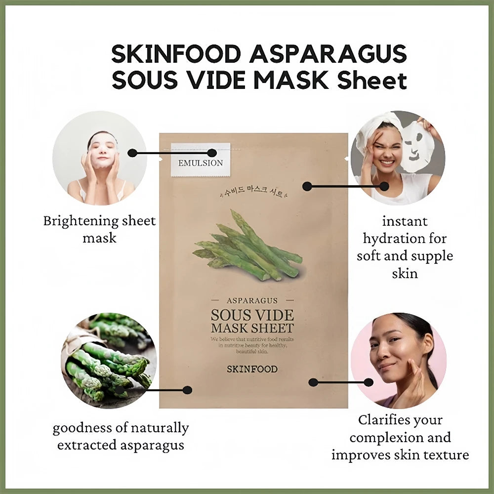 SKINFOOD Asparagus Sous Vide Mask Sheet (10)
