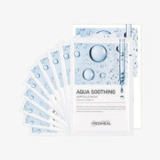 MEDIHEAL Masque Ampoule Apaisant Aqua 10 pièces