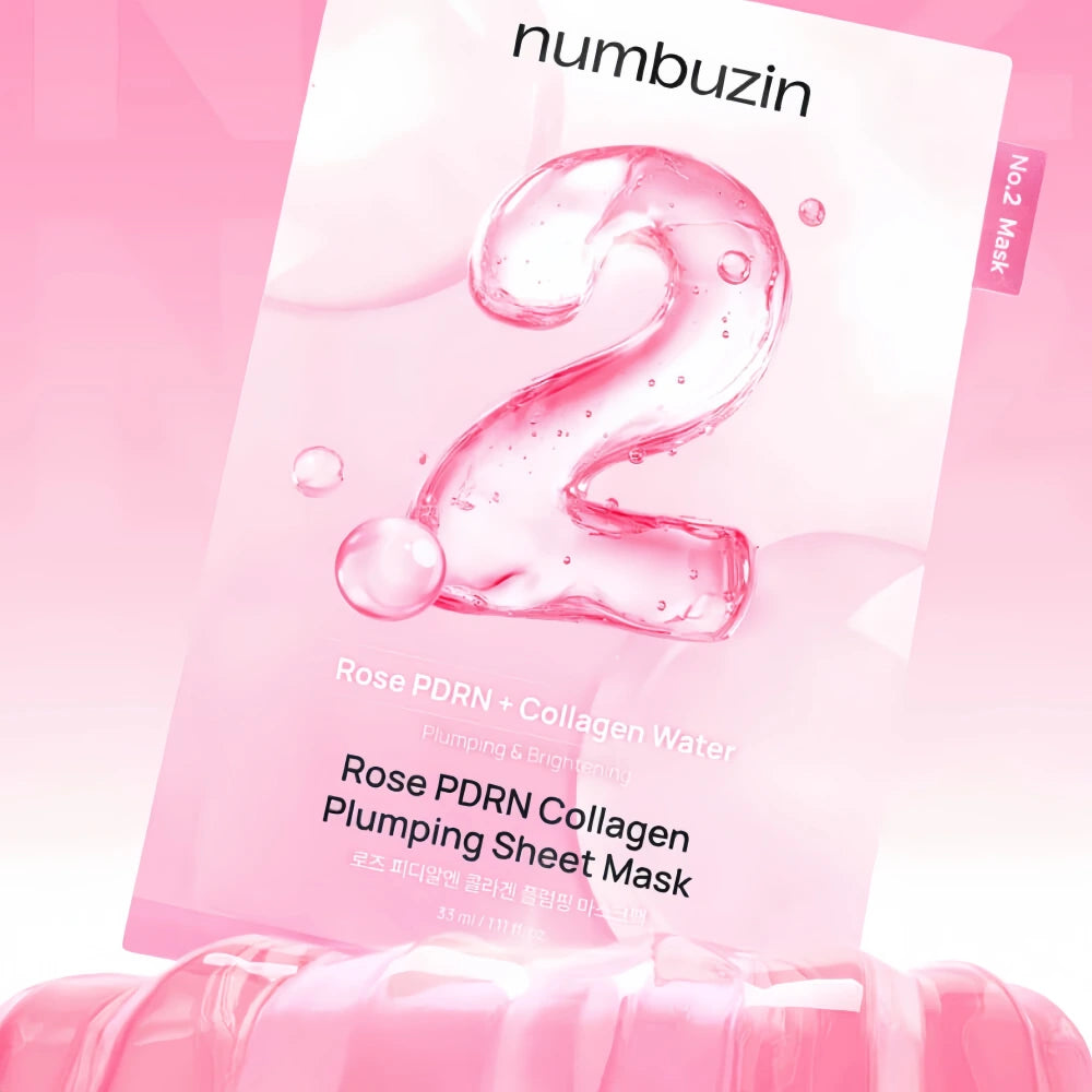 NUMBUZIN No.2 Rose PDRN Collagen Plumping Sheet Mask 5pcs