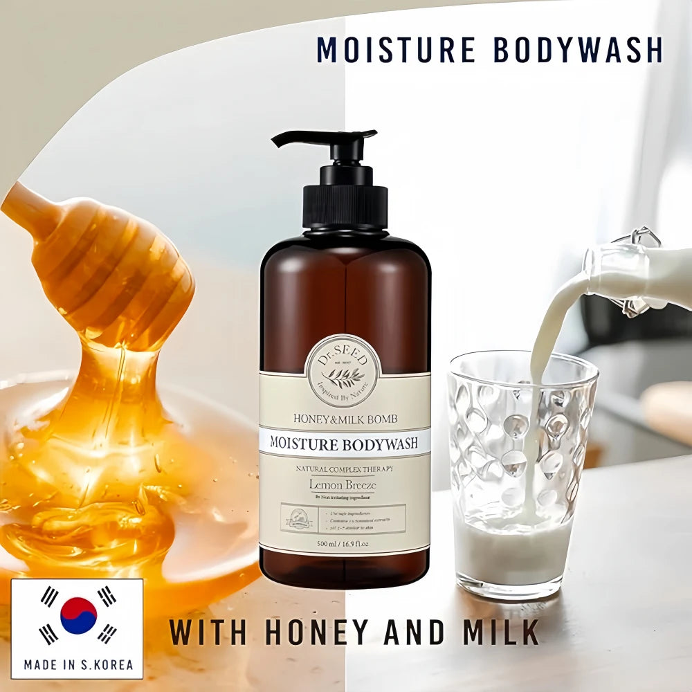 DR.SEED Honey & Milk Bomb Moisture Body Wash 500ml