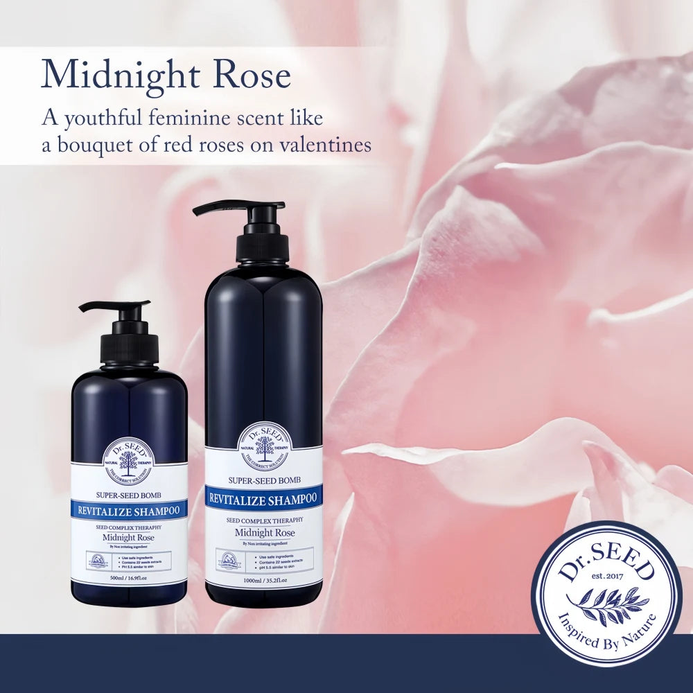 DR.SEED Super Seed Bomb Hair Shampoo Midnight Rose 500ml