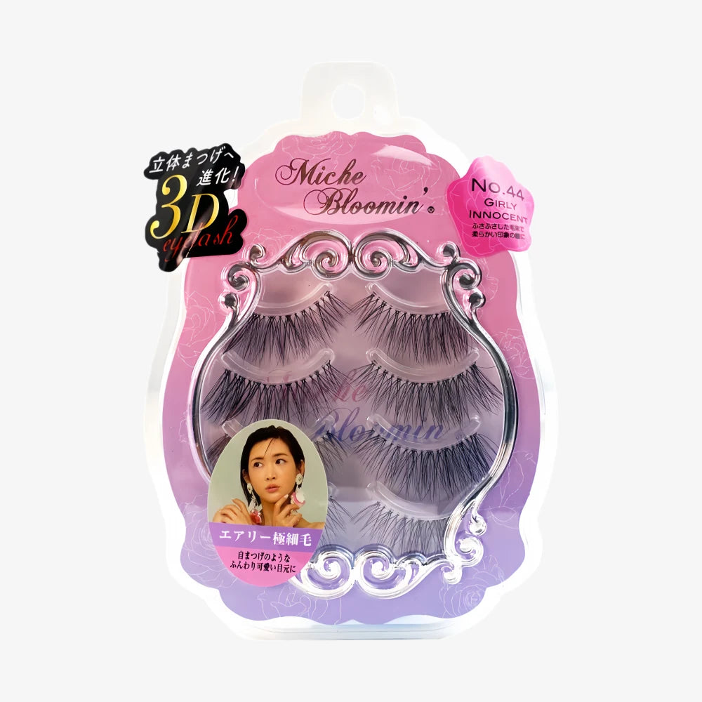 MICHE BLOOMIN False Eyelashes No.44 Girly Innocent (3D Renewal)