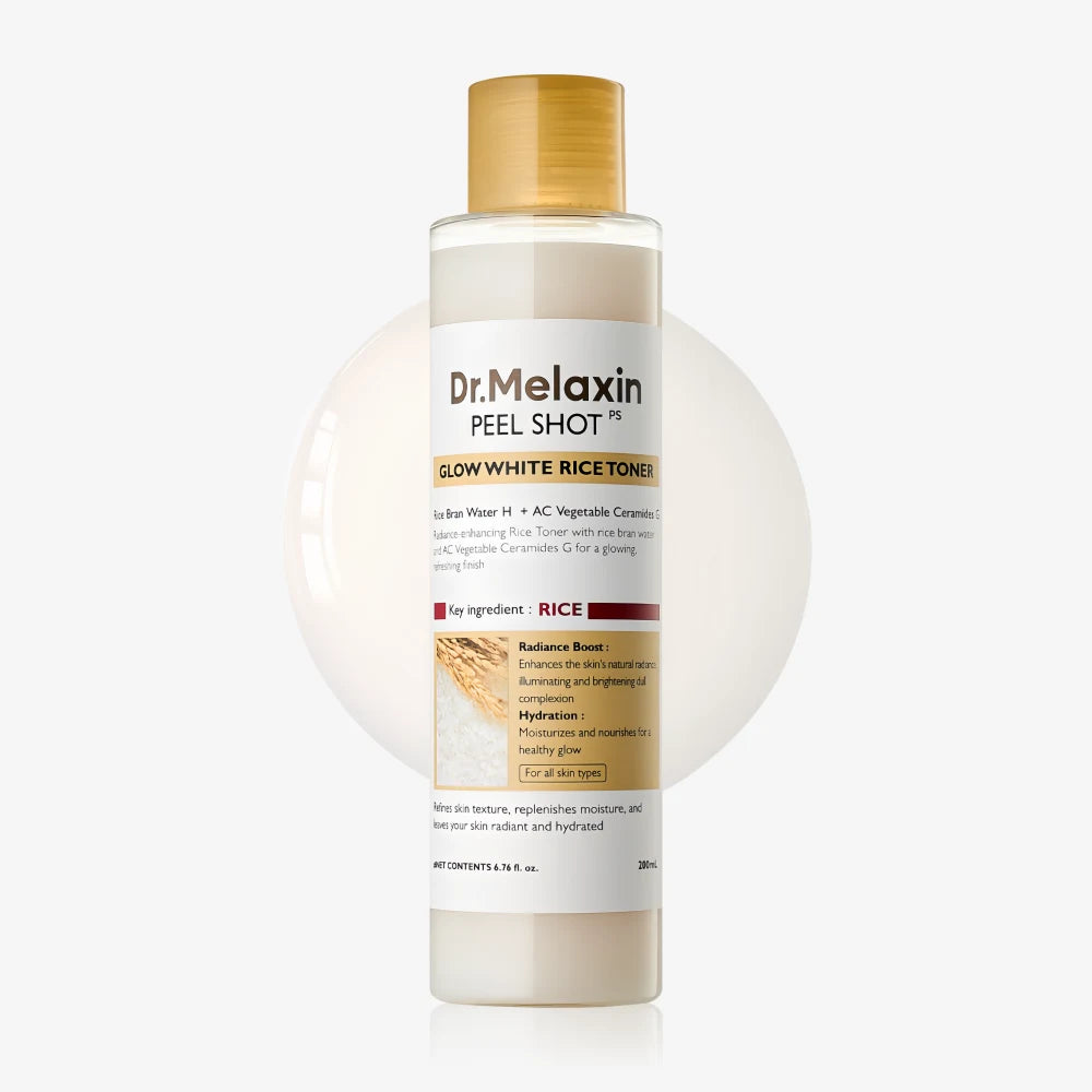 Lotion tonique éclat au riz DR MELAXIN Peel Shot 200 ml – Axia Station