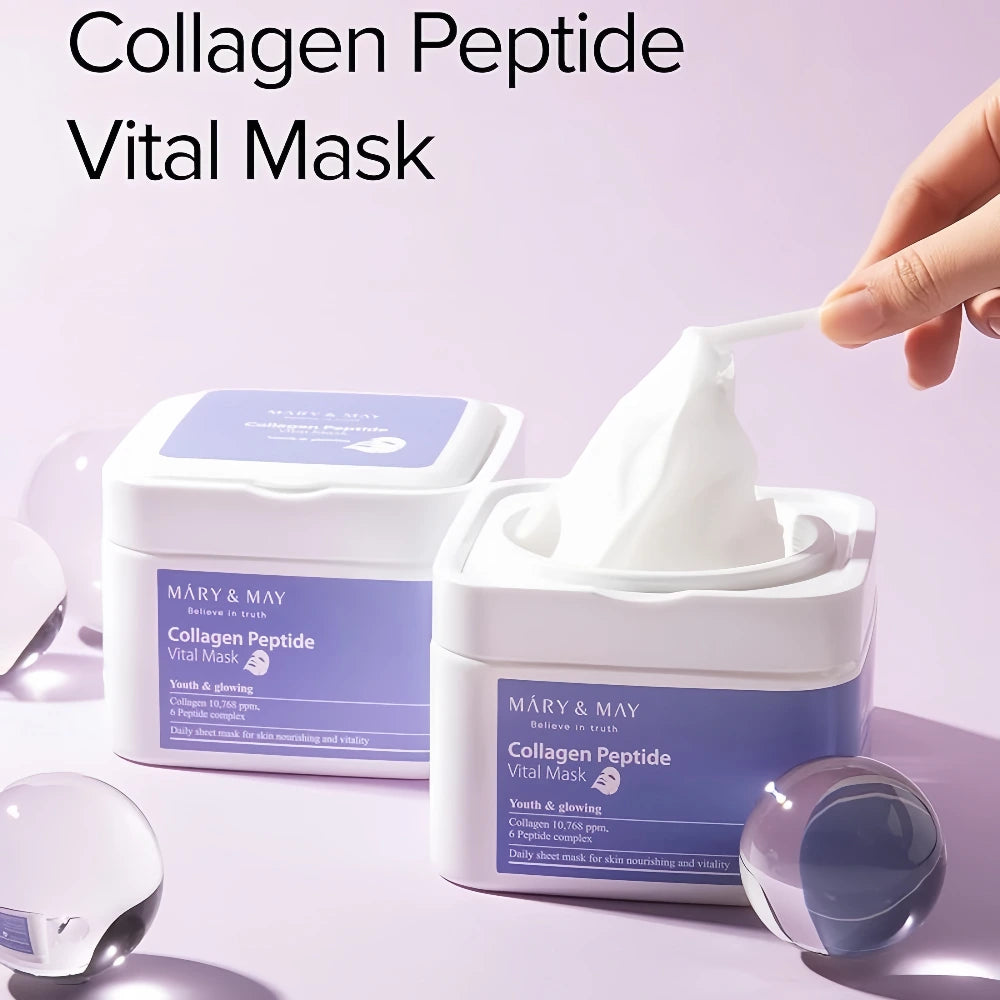 MARY & MAY Collagen Peptide Vital Mask 30pcs