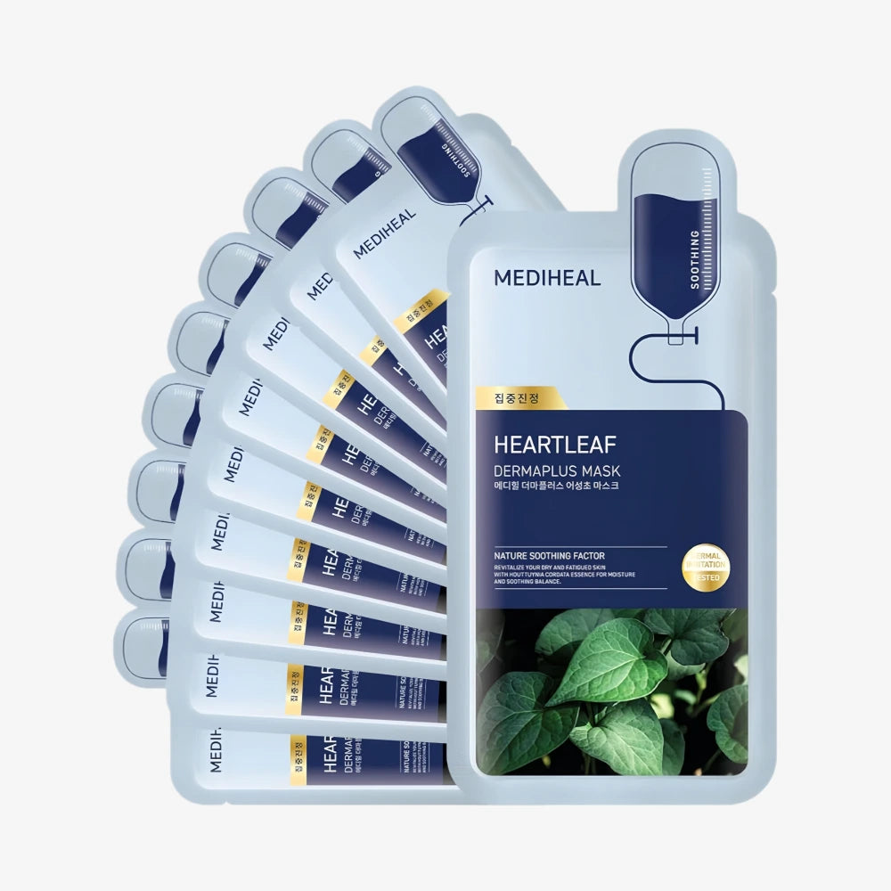 MEDIHEAL Dermaplus Heartleaf Mask 10pcs