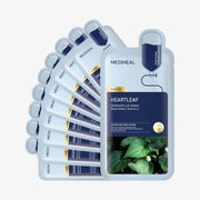 MEDIHEAL Dermaplus Heartleaf Mask 10pcs