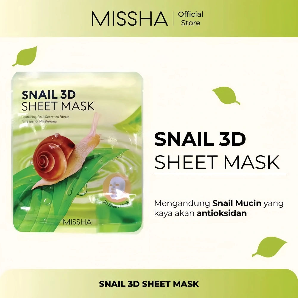 MISSHA Snail 3D Sheet Mask