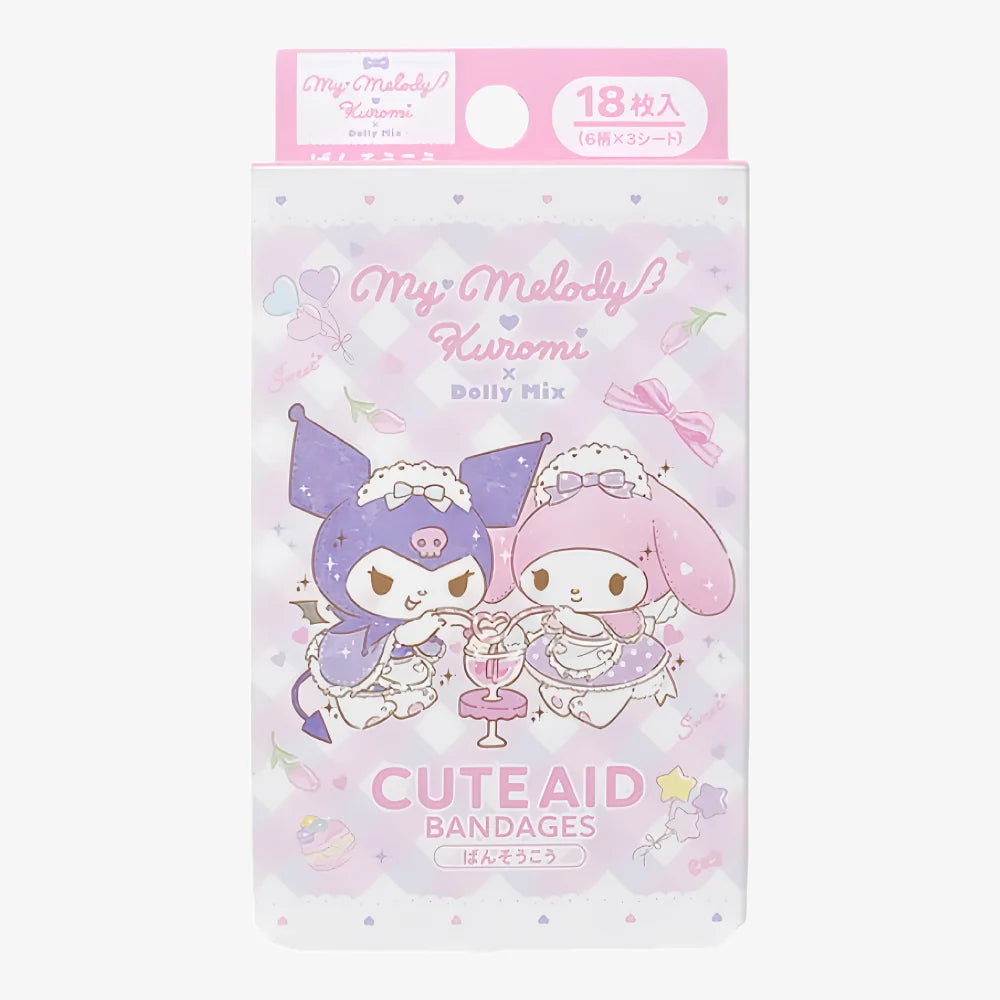 SANTAN Emergency Bandages Kuromi Dolly Mix 18pcs