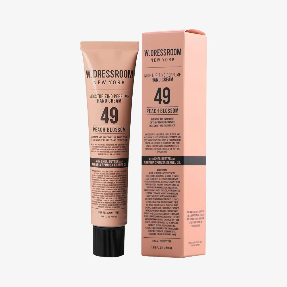 Crème pour les mains parfumée hydratante W DRESSROOM 49 Fleur de pêcher