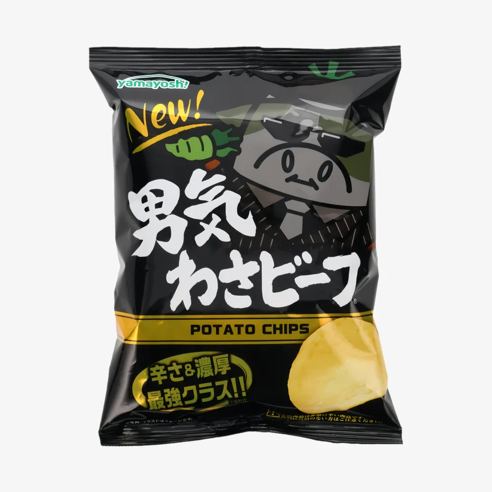 YAMAYOSHI Potato Chips Extra Wasabi Beef Flavor 45g