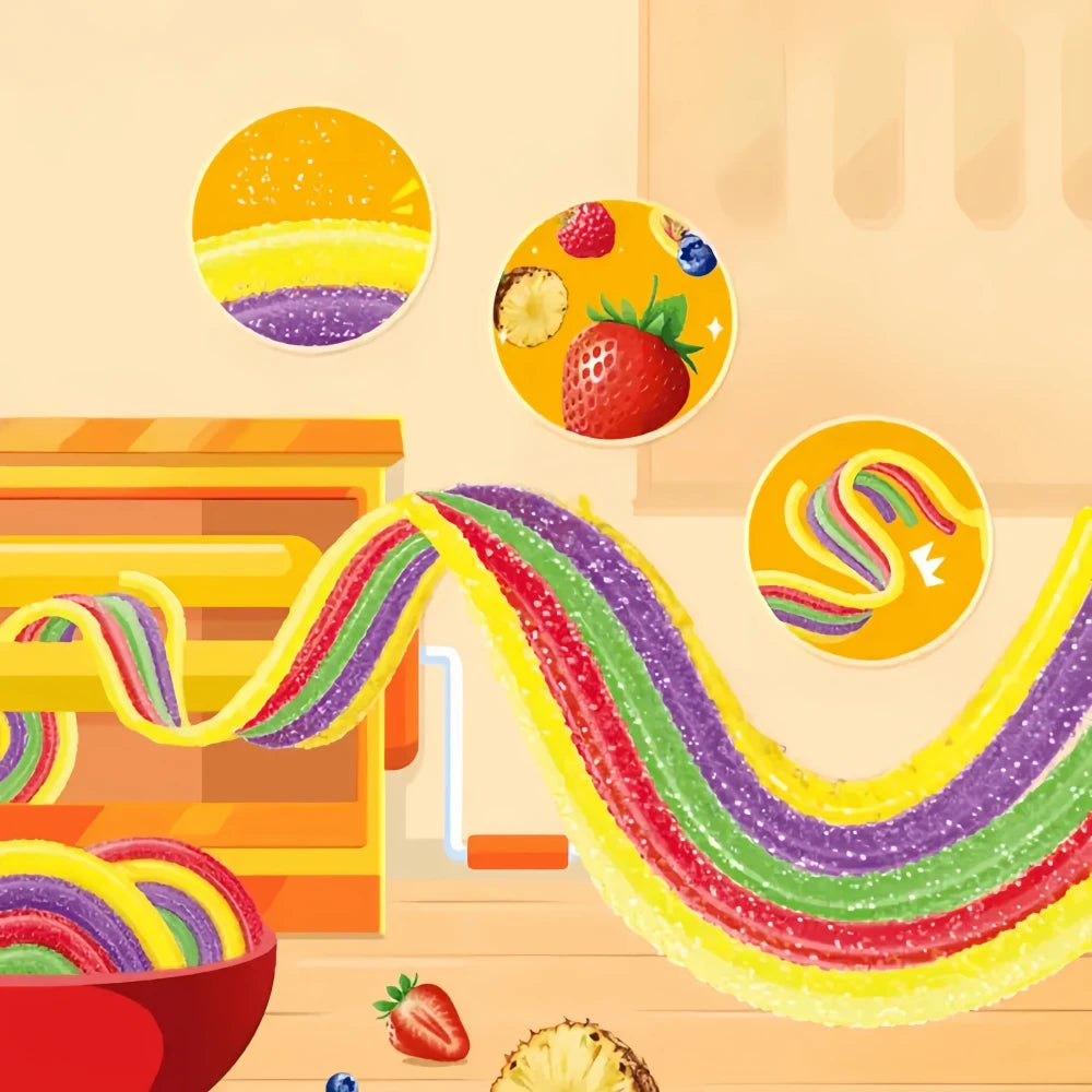 SKITTLES - Noodle Gummies(Assorted Fruit Flavor) 32g