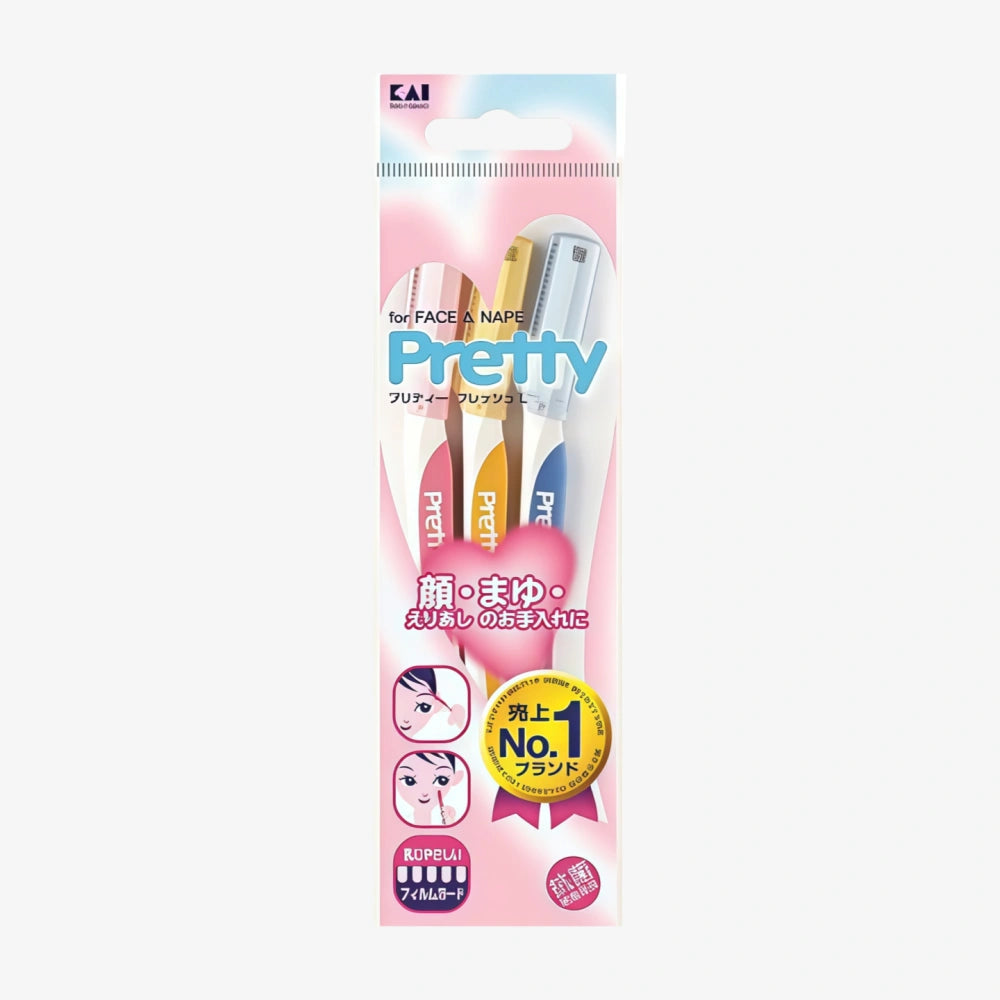 Rasoir à sourcils KAI Pretty Slim L, lot de 3