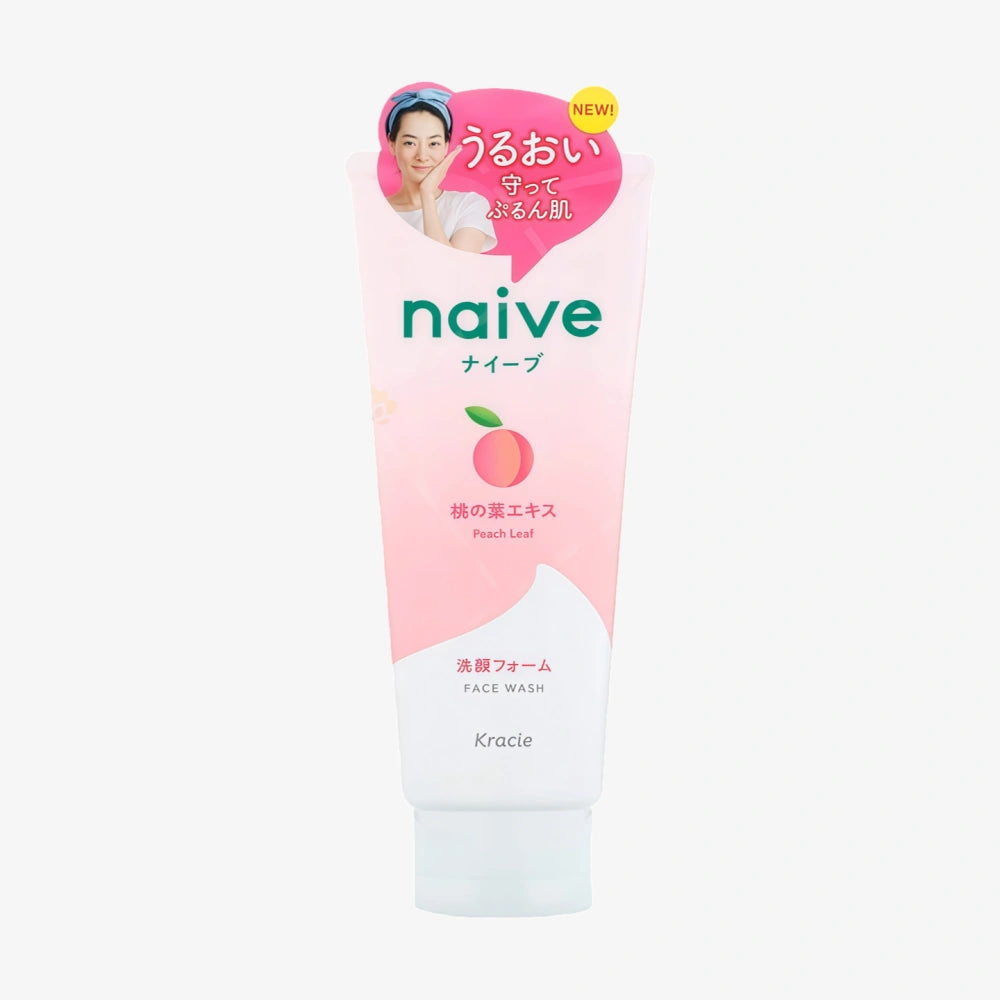 KRACIE Naive Cleansing Foam with Peach Leaf 130g
