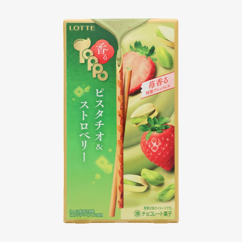 LOTTE Toppo Pistachio Strawberry Chocolate 72g