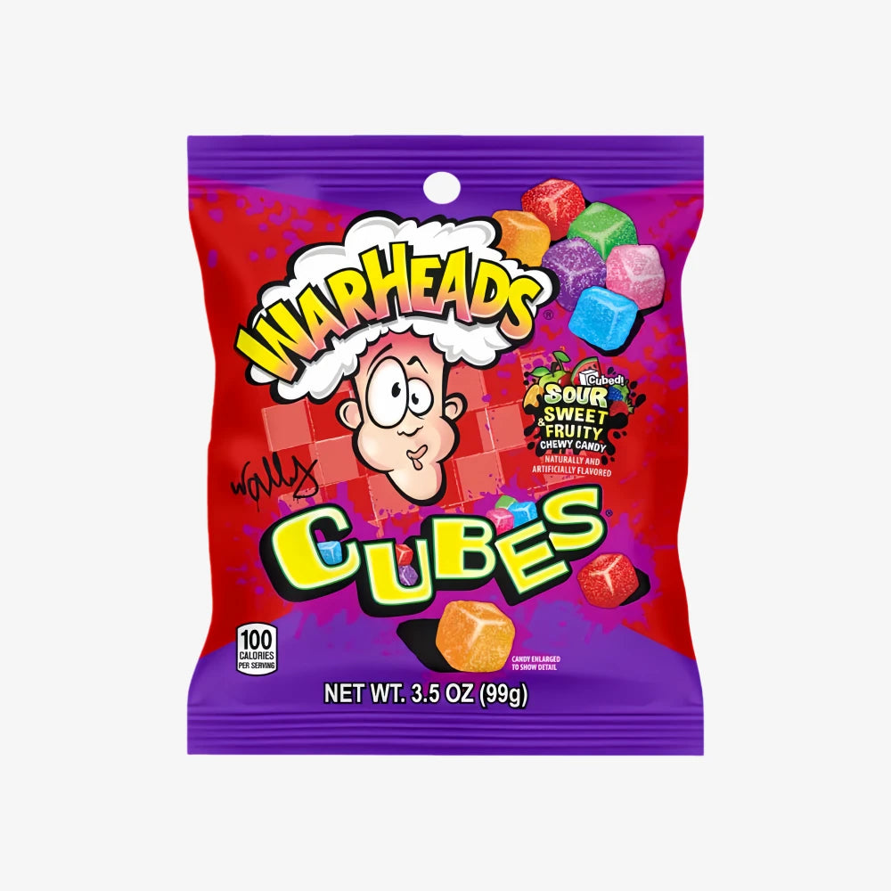 WARHEADS Cubes Peg Bag 99g