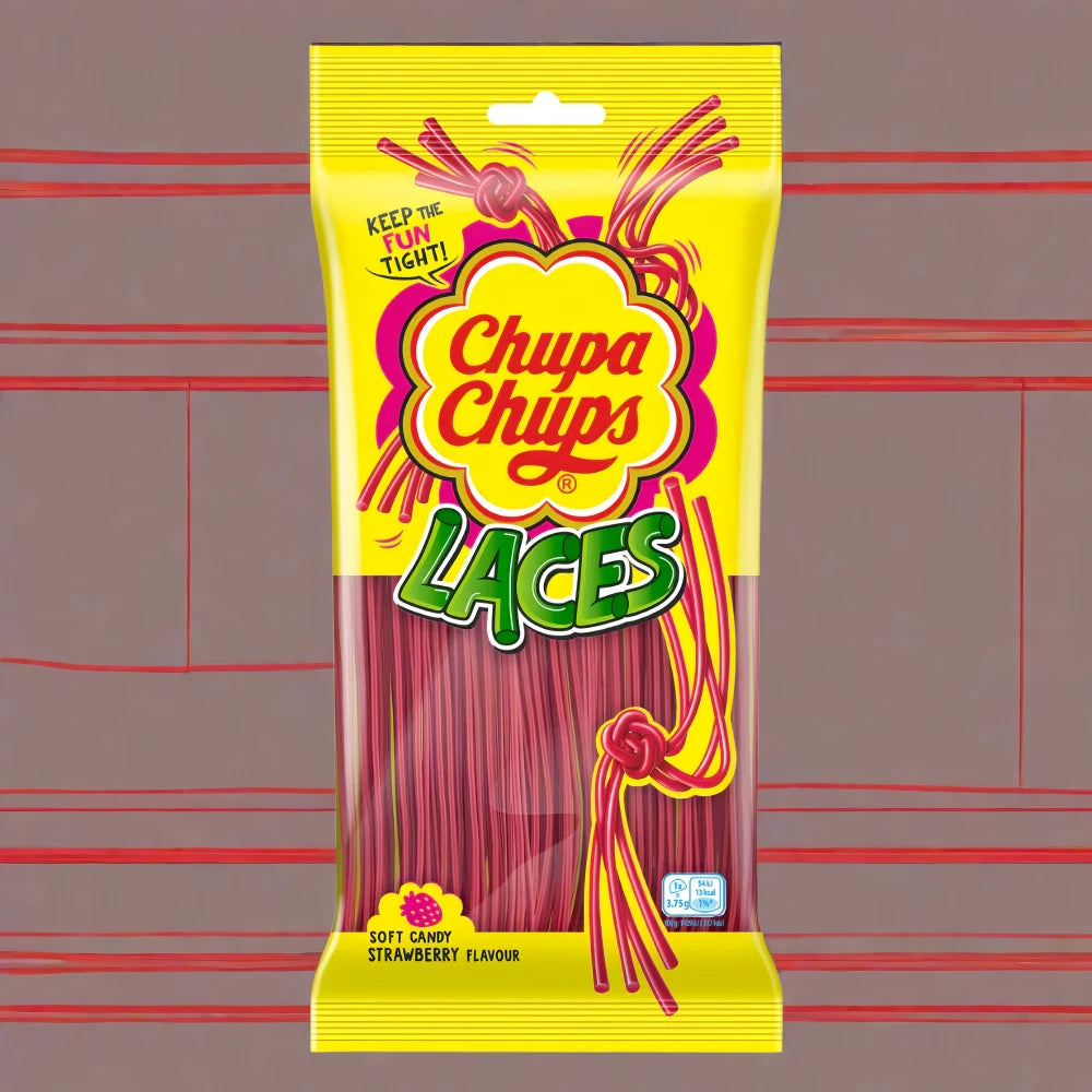 CHUPA CHUPS Strawberry Laces 90g